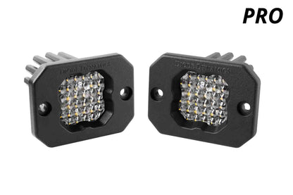 Stage Series C1 LED Pod Pro White Flood Flush WBL Pair Diode Dynamics