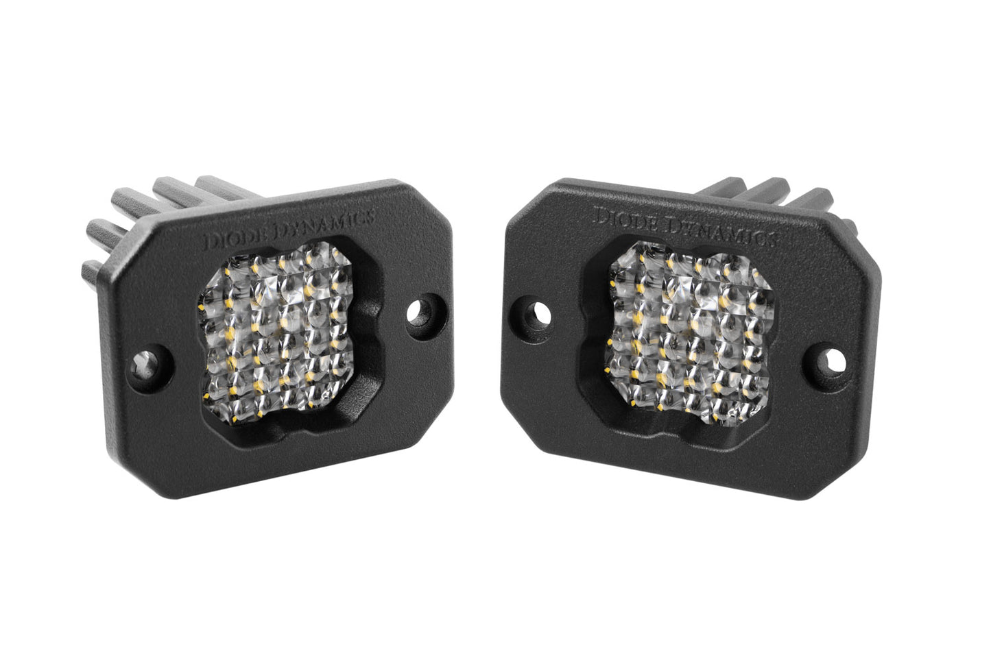 Stage Series C1 LED Pod Pro White Flood Flush WBL Pair Diode Dynamics