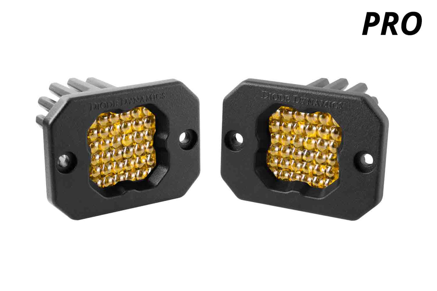 Stage Series C1 LED Pod Pro Yellow Flood Flush ABL Pair Diode Dynamics