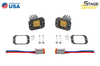 Stage Series C1 LED Pod Pro Yellow Flood Flush ABL Pair Diode Dynamics