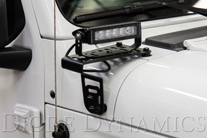 SS3 Cowl-LED-Halterungssatz für 2018-2021 Jeep JL Wrangler/Gladiator, White Pro