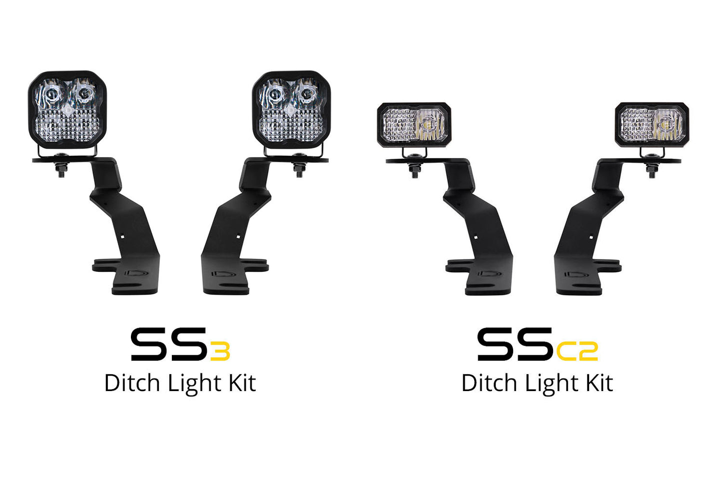 SS3 LED Ditch Light Kit for 15-20 Ford F-150 Bracket Only Diode Dynamics