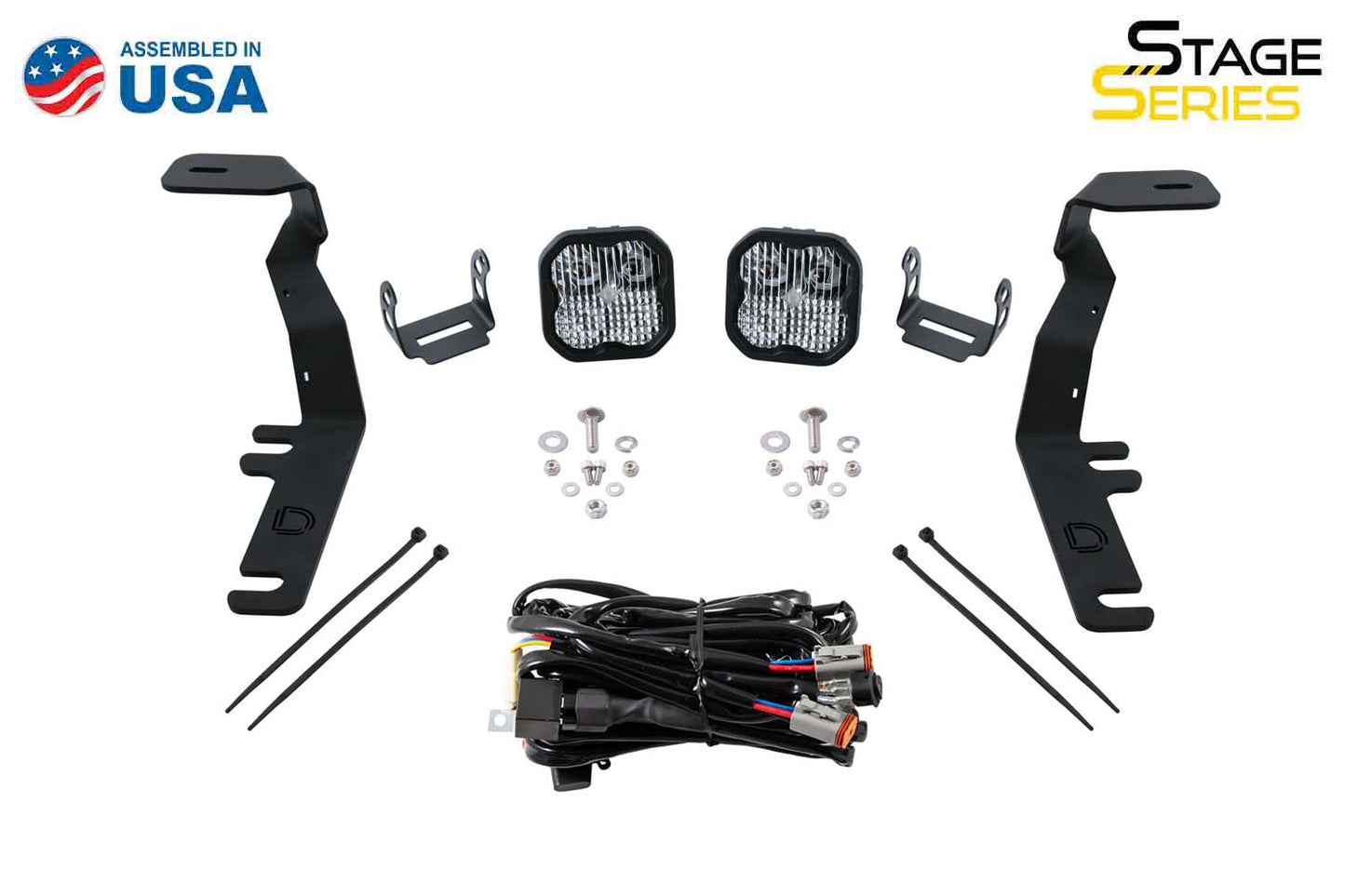 SS3 LED Ditch Light Kit for 2017-2020 Ford Raptor, Sport White Combo Diode Dynamics