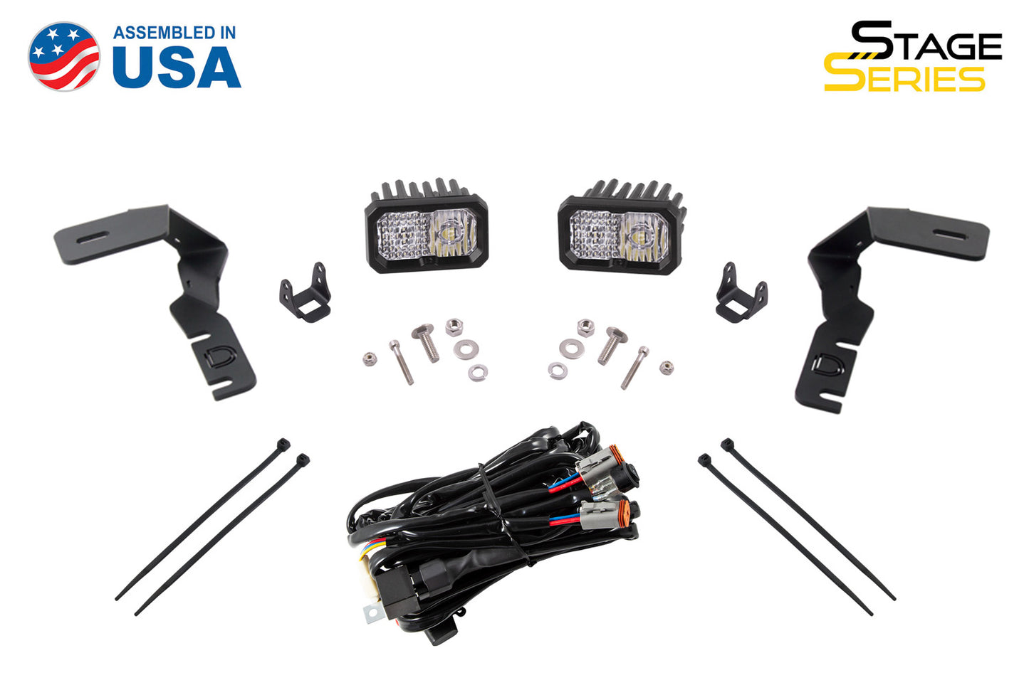 Kit de luces LED SS3 para zanjas para Ford Raptor 2017-2020, Sport White Combo Diode Dynamics