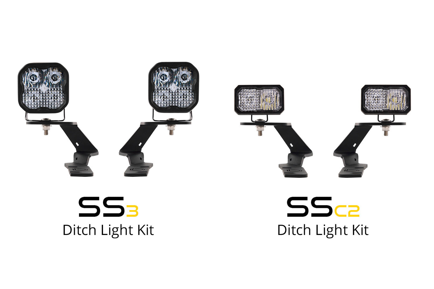 SS3 LED Ditch Light Kit for 2019-2021 Ford Ranger, Sport White Combo Diode Dynamics