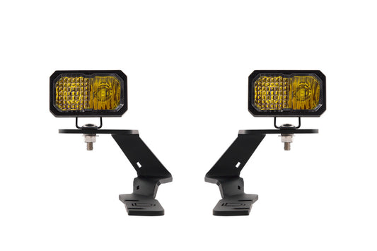 Kit de luces LED para zanjas Stage Series de 2 pulgadas para Ford Ranger 2019-2021, combinación de amarillo deportivo