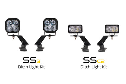 Stage Series 2in LED Ditch Light Kit for 2019-2021 Ford Ranger, Pro White Combo