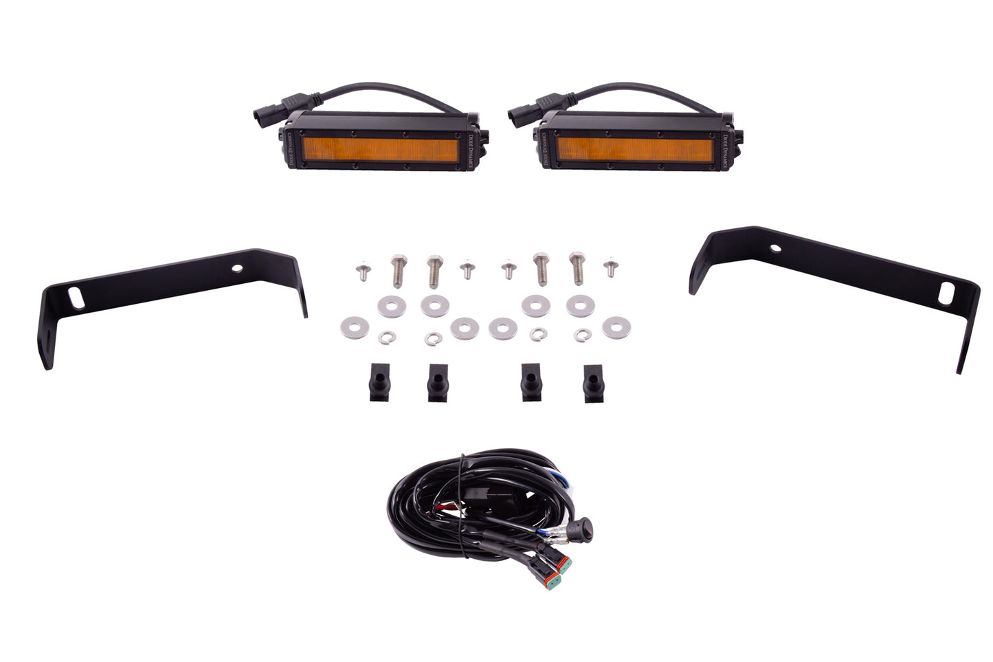 Kit de barra de luces LED SS6 para Ford Ranger 2019-2021, ámbar ancho