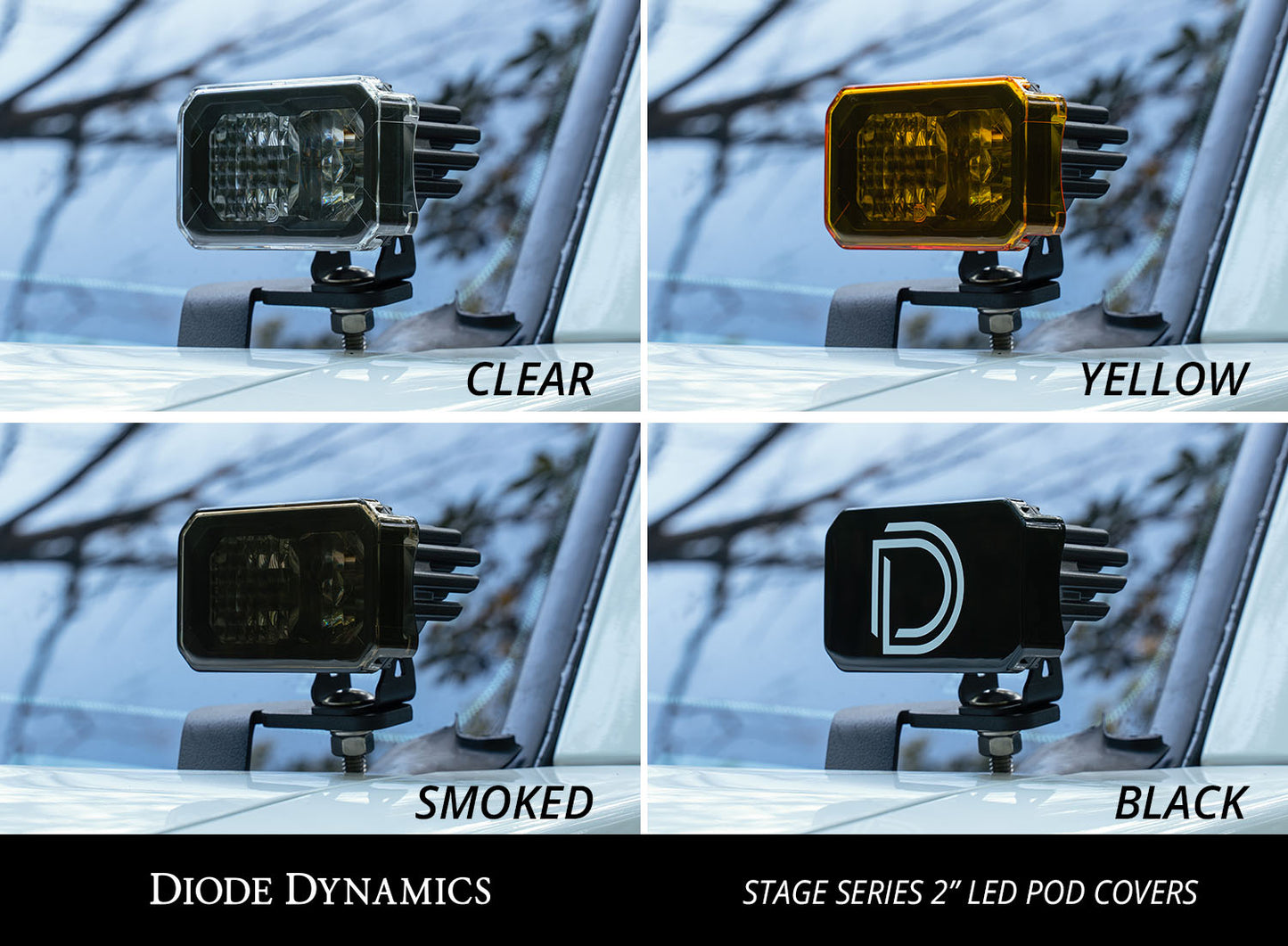 Cubierta para cápsula LED de 2 pulgadas de la serie Stage, ahumada cada una