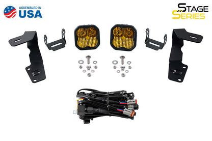 Stage Series 2in LED Ditch Light Kit for 2015-2021 Subaru WRX/STi, Sport White Combo