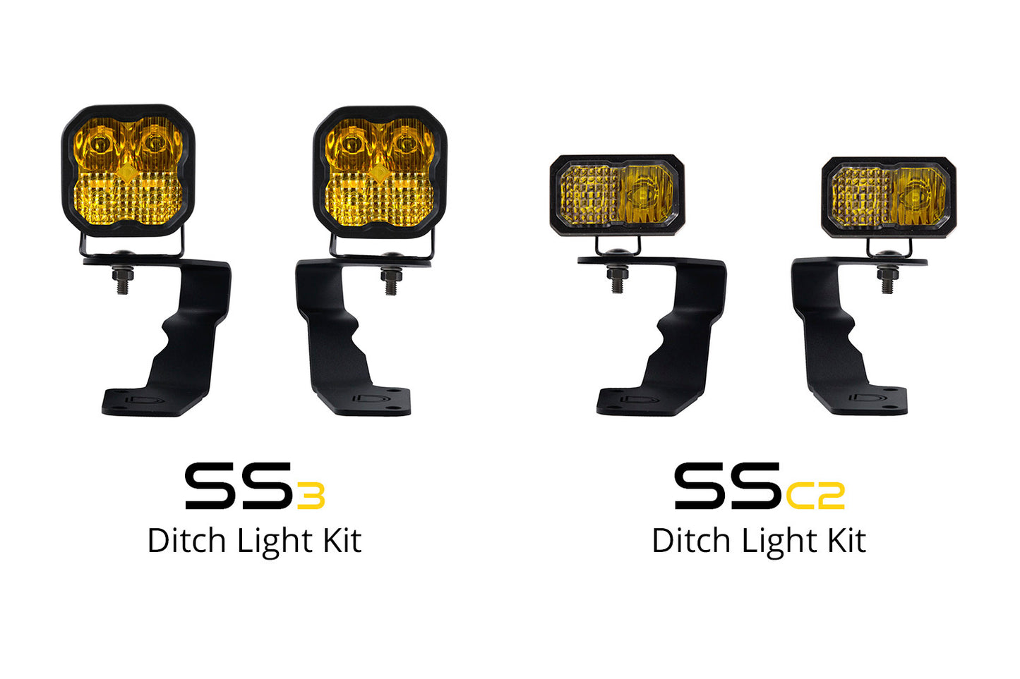 Stage Series 2in LED Ditch Light Kit for 2015-2021 Subaru WRX/STi, Sport Yellow Combo