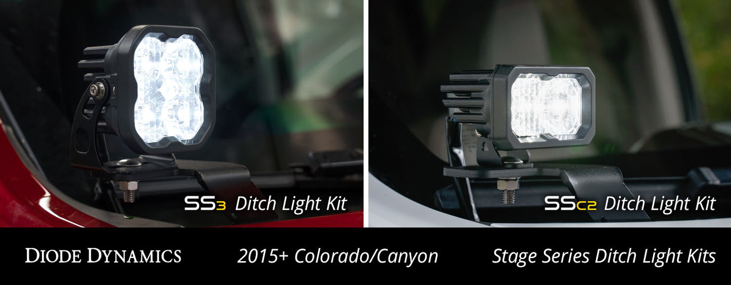 Soportes de luces de zanja para GMC Canyon 2015-2021