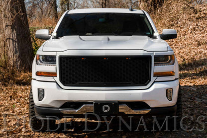 SS3 LED Ditch Light Kit for 2014-2019 Chevrolet Silverado 1500, Sport White Combo Diode Dynamics