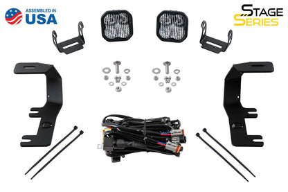 Kit de luces LED para zanjas SS3 para Chevrolet Silverado 1500 2014-2019, Sport White Combo Diode Dynamics