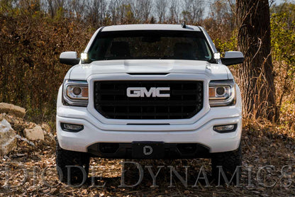 Kit de luces LED para zanjas SS3 para GMC Sierra 1500 2014-2019, combinación de diodos dinámicos en amarillo deportivo