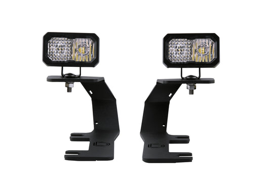 Kit de luces LED para zanjas SSC2 para GMC Sierra 1500 2014-2019, Pro White Combo Diode Dynamics