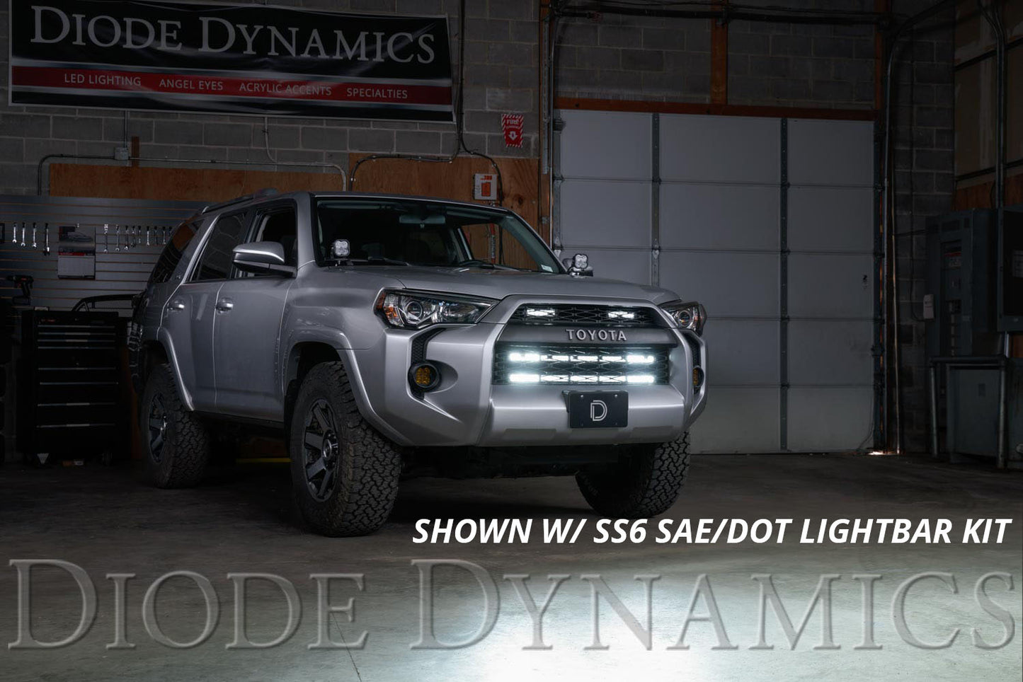 SS30 Single Stealth Lightbar Kit for 2014-2019 Toyota 4Runner Amber Driving Diode Dynamics