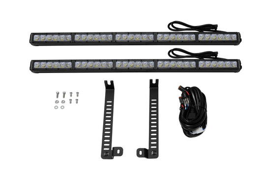 Kit de barra de luces Stealth doble SS30 para Toyota 4Runner 2014-2019, dinámica de diodos de conducción blancos