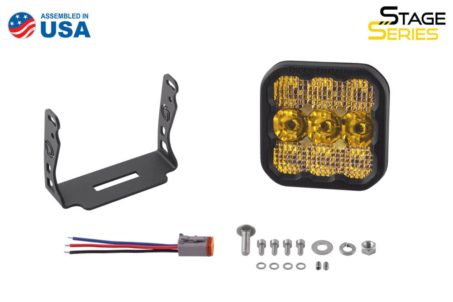 SS5 LED Pod Sport Yellow Spot Single Diode Dynamics