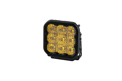 SS5 LED Pod Sport Yellow Flood Single Diode Dynamics