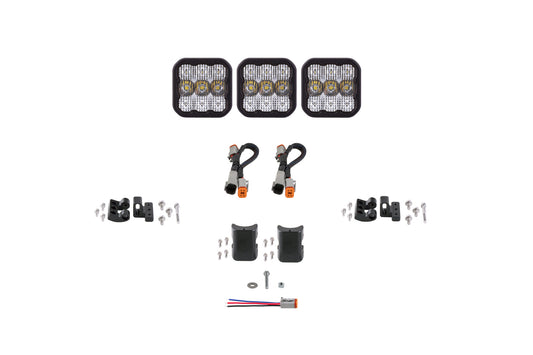 SS5 Sport Universal CrossLink 3-Pod Lightbar White Combo Diode Dynamics