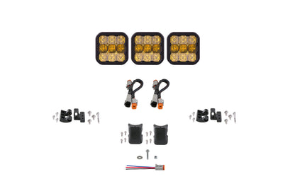 SS5 Sport Universal CrossLink 3-Pod Lichtleiste Gelb Combo Diode Dynamics