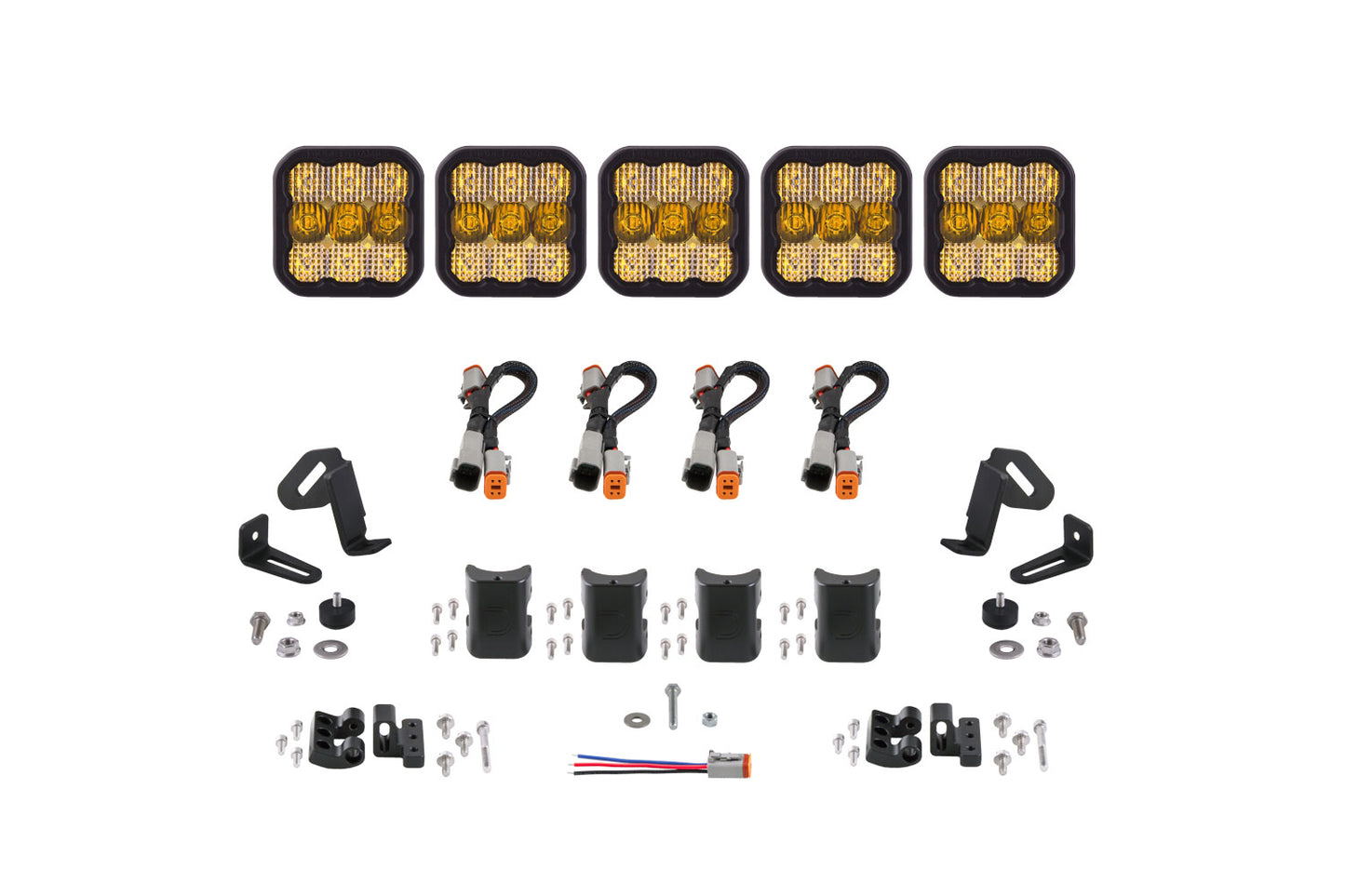 SS5 Sport Universal CrossLink 5-Pod Lichtleiste Gelb Combo Diode Dynamics