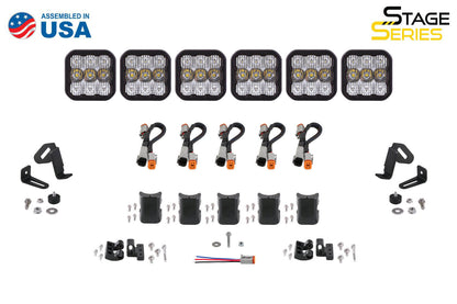 Barra de luces CrossLink de 6 unidades con diodos dinámicos blancos combinados SS5 Sport Universal