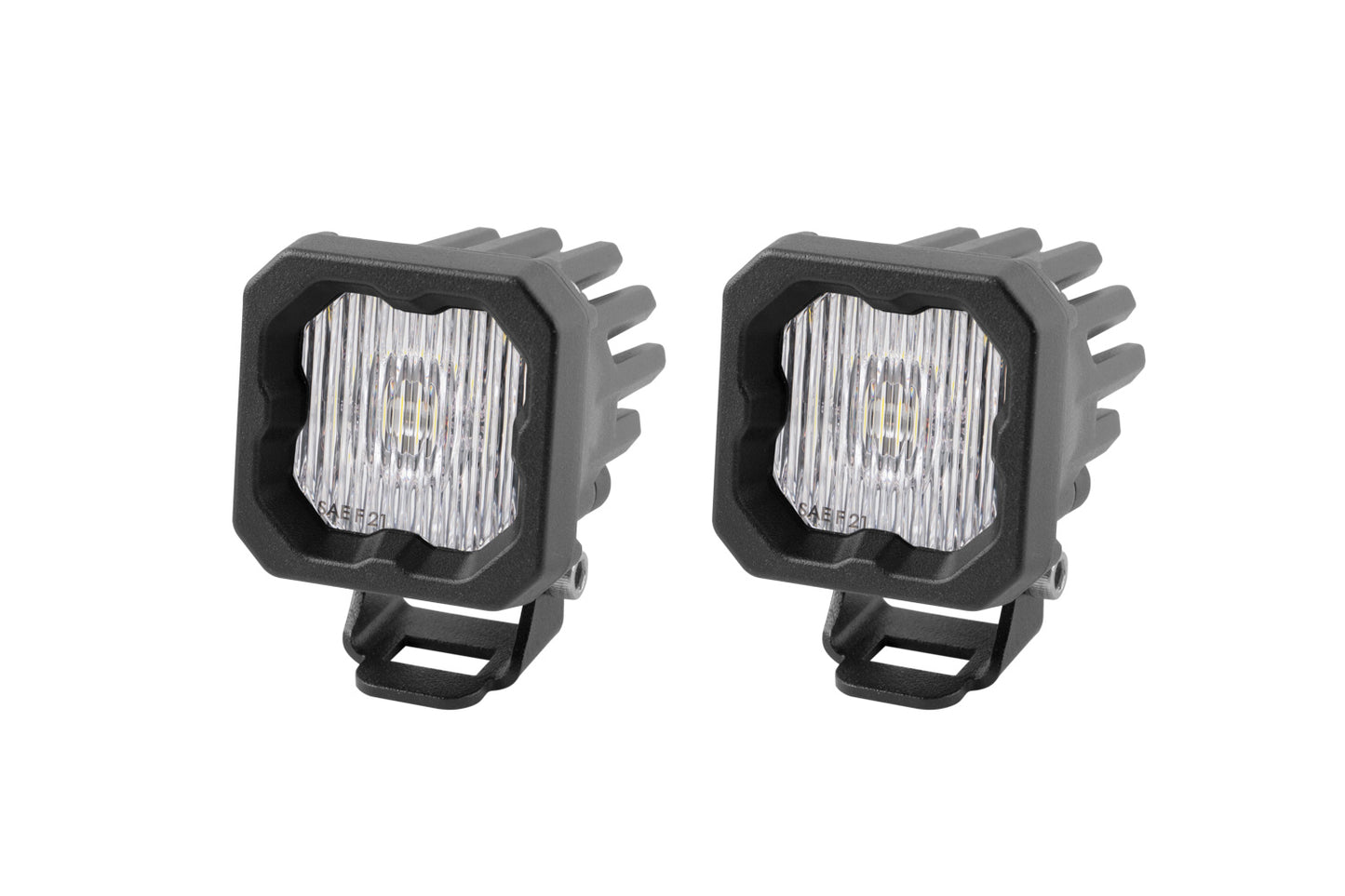 Stage Series C1 LED Pod White SAE Fog Standard WBL Pair Diode Dynamics