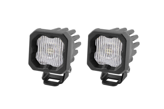 Serie Stage C1 LED Pod Blanco SAE Niebla Estándar WBL Par Diodo Dinámico