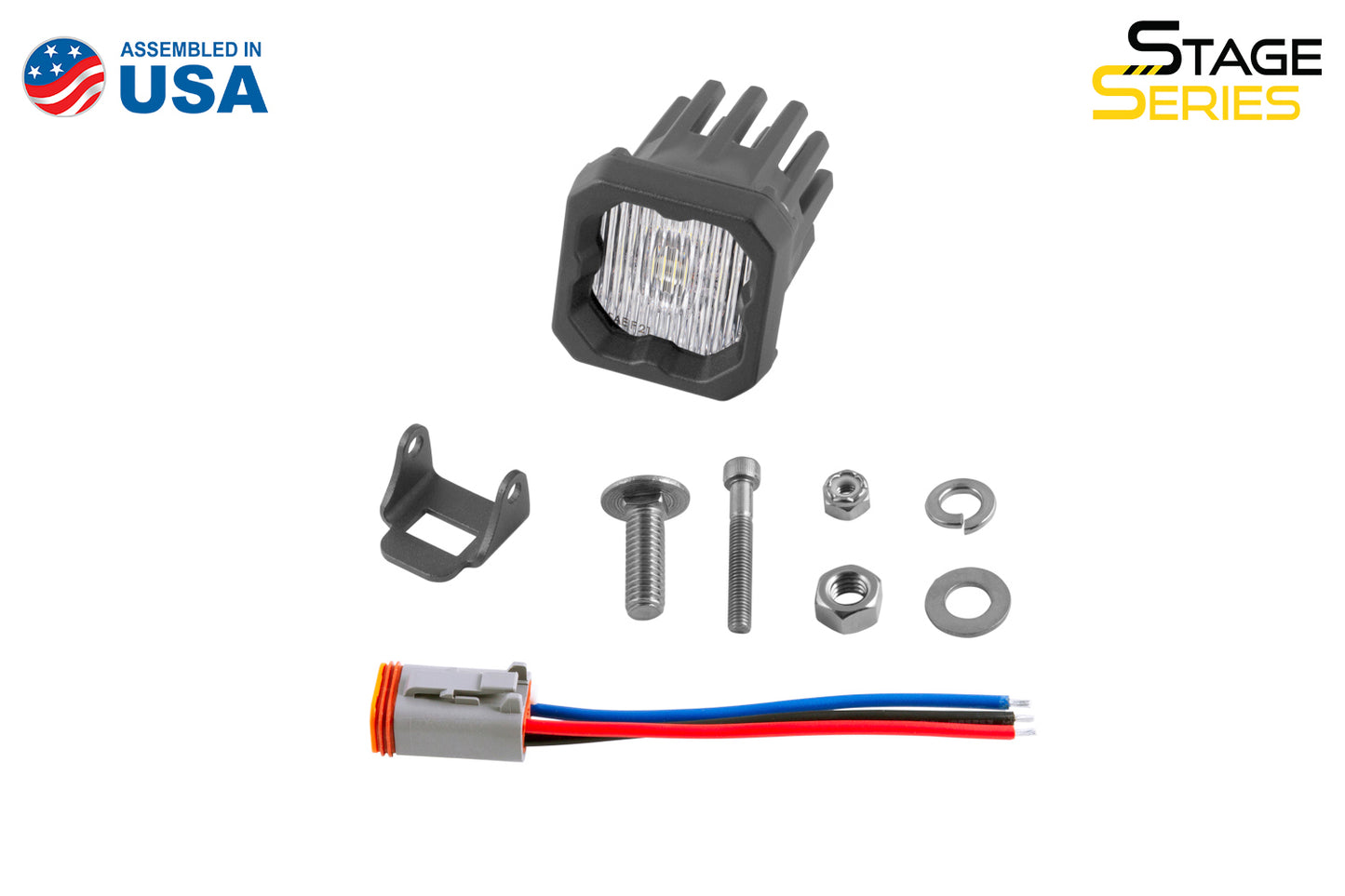 Serie Stage C1 LED Pod Blanco SAE Niebla Estándar WBL Cada diodo Dinámica