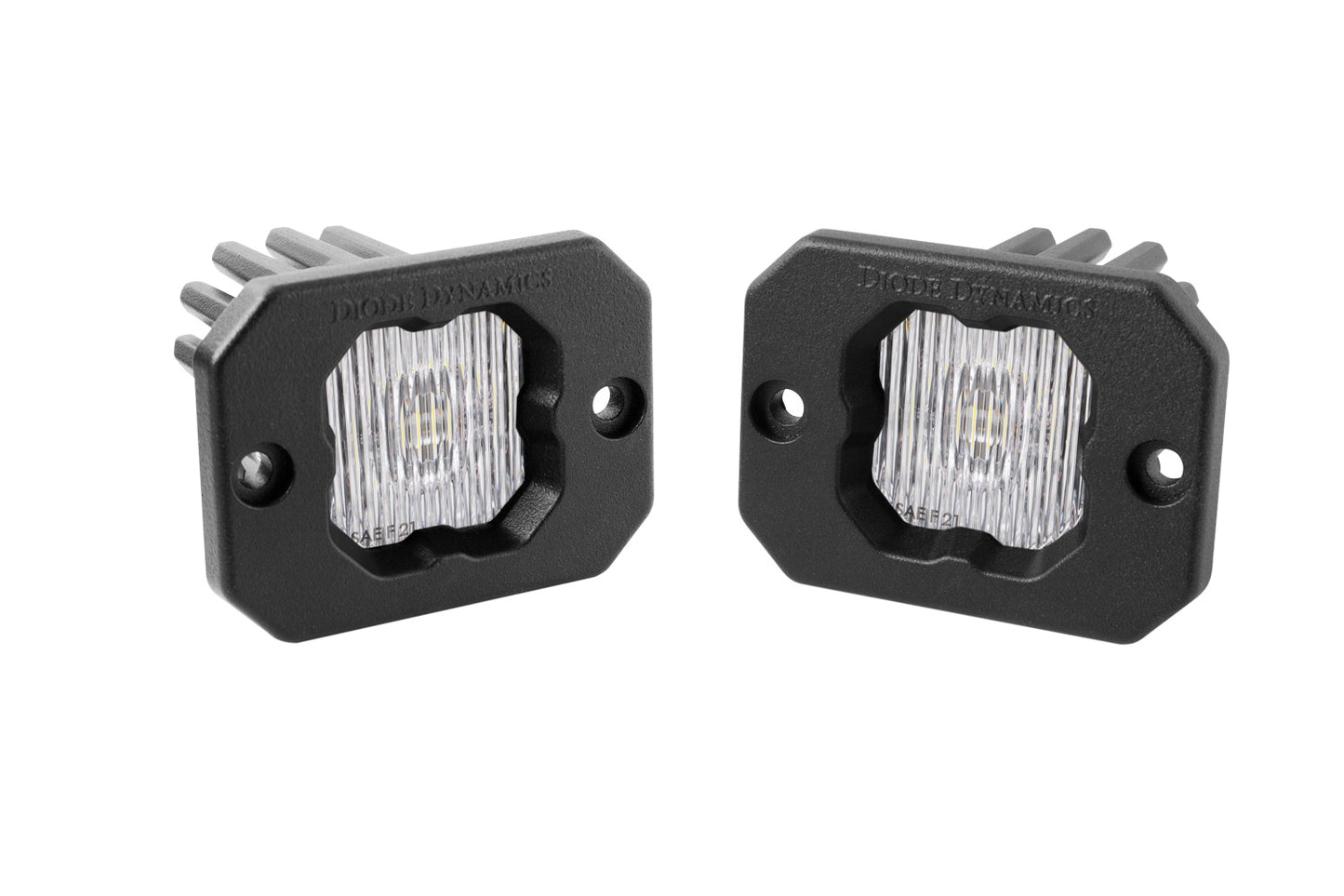 Stage Series C1 LED Pod White SAE Fog Flush WBL Pair Diode Dynamics