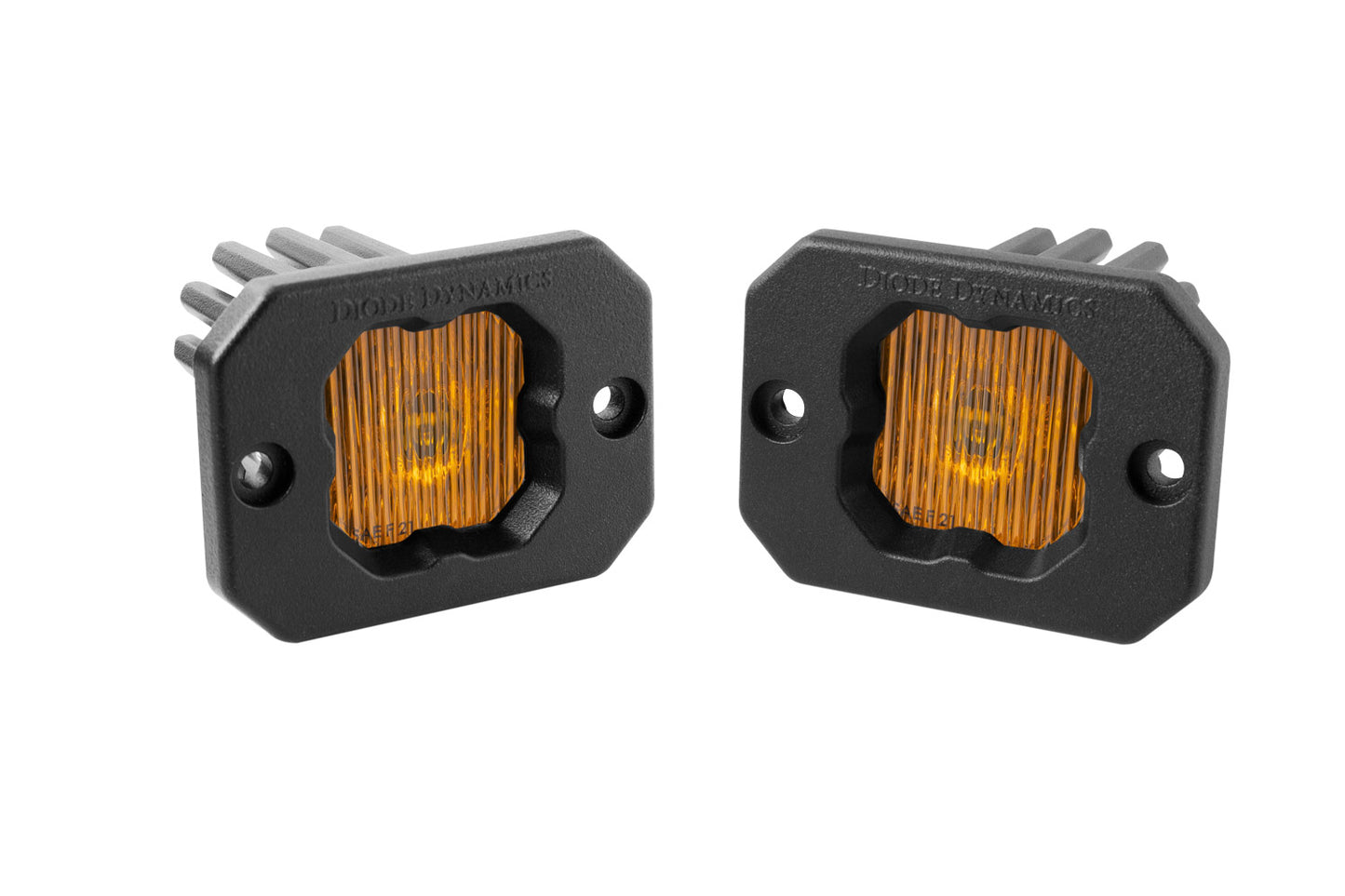 Stage Series C1 LED Pod Yellow SAE Fog Flush ABL Pair Diode Dynamics