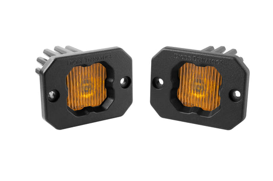 Serie Stage C1 LED Pod Amarillo SAE Fog Flush ABL Par Diodo Dinámica