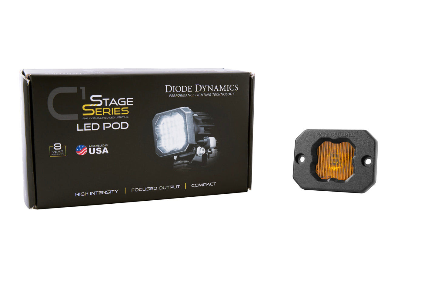 Stage Series C1 LED Pod Gelb SAE Nebel Flush ABL Jede Diode Dynamics