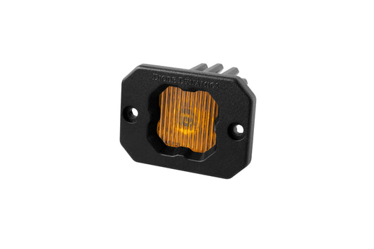 Stage Series C1 LED Pod Yellow SAE Fog Flush ABL Each Diode Dynamics