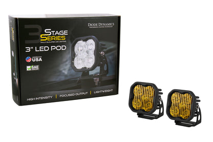 SS3 Sport ABL Yellow Driving Standard Pair Diode Dynamics