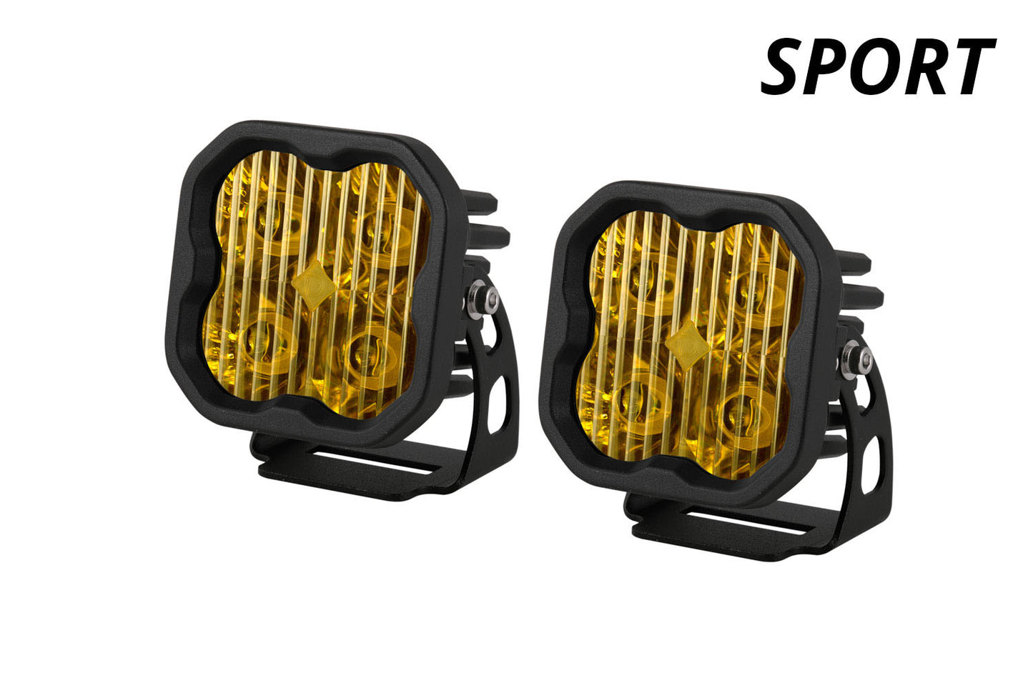 SS3 Sport ABL Yellow SAE Fog Standard Pair Diode Dynamics