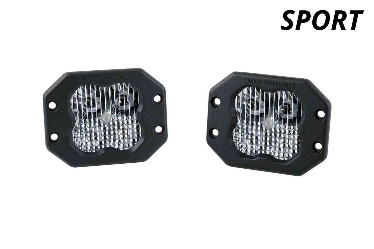 SS3 Sport ABL White SAE Fog Flush Pair Diode Dynamics