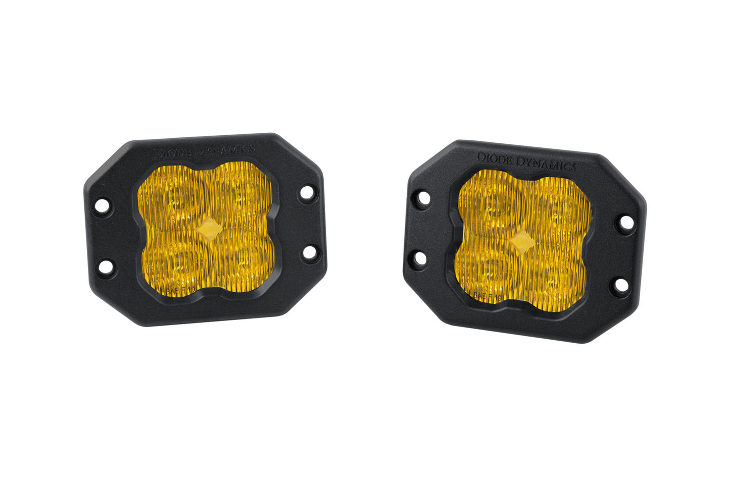 SS3 Sport ABL Yellow SAE Fog Flush Pair Diode Dynamics