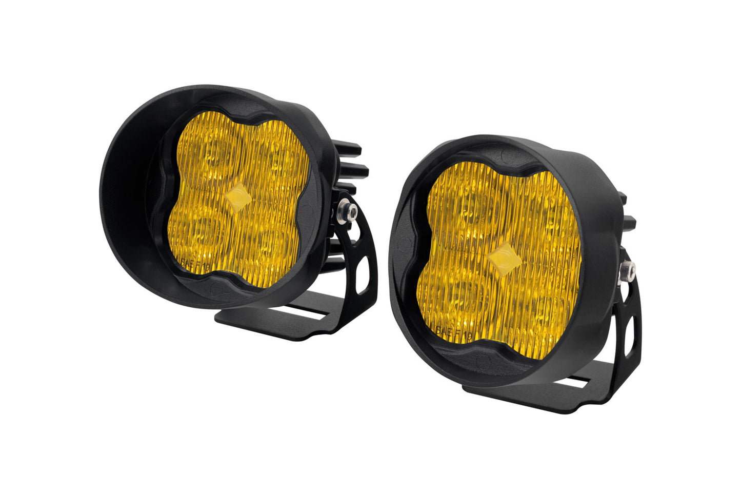 SS3 Sport ABL Yellow SAE Fog Angled Pair Diode Dynamics