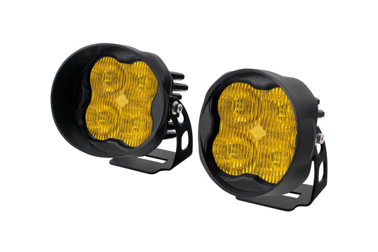 SS3 Sport ABL Yellow SAE Fog Angled Pair Diode Dynamics