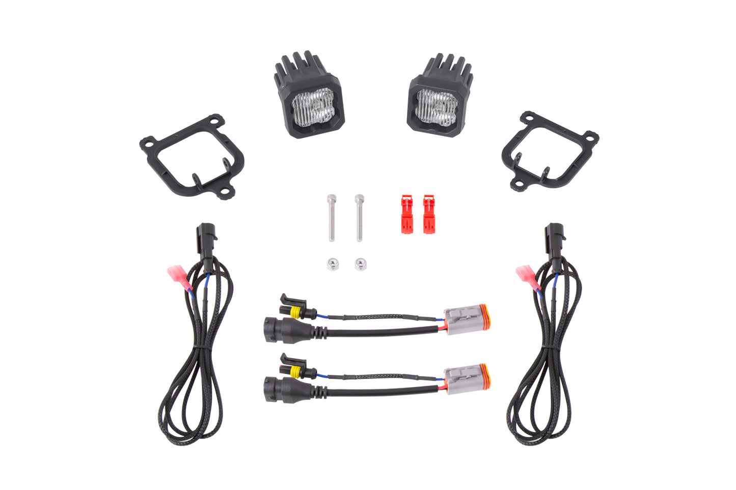 Kit de luces antiniebla LED tipo FBS SSC1, diodo antiniebla SAE blanco, dinámica