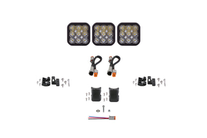 SS5 Sport Universal CrossLink 3-Pod Lightbar White Driving Diode Dynamics