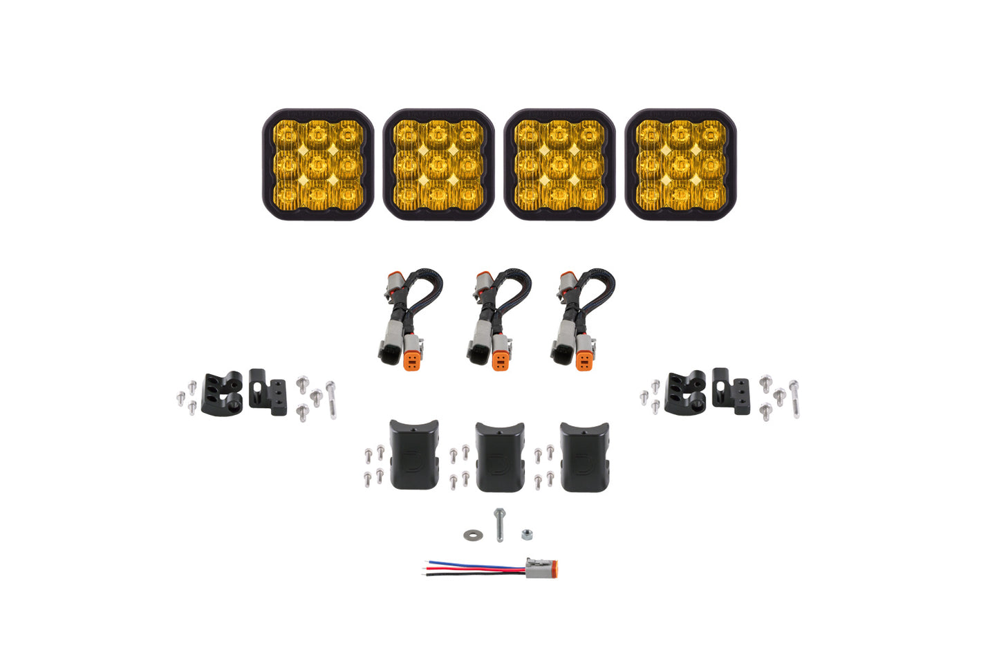 SS5 Sport Universal CrossLink 4-Pod Lichtleiste Gelb Fahrdiodendynamik