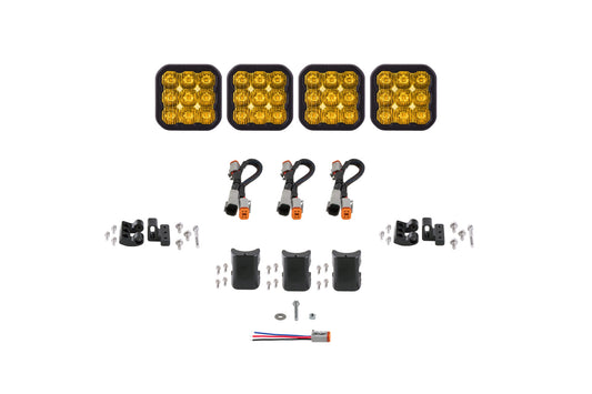 SS5 Sport Universal CrossLink 4-Pod Lichtleiste Gelb Fahrdiodendynamik