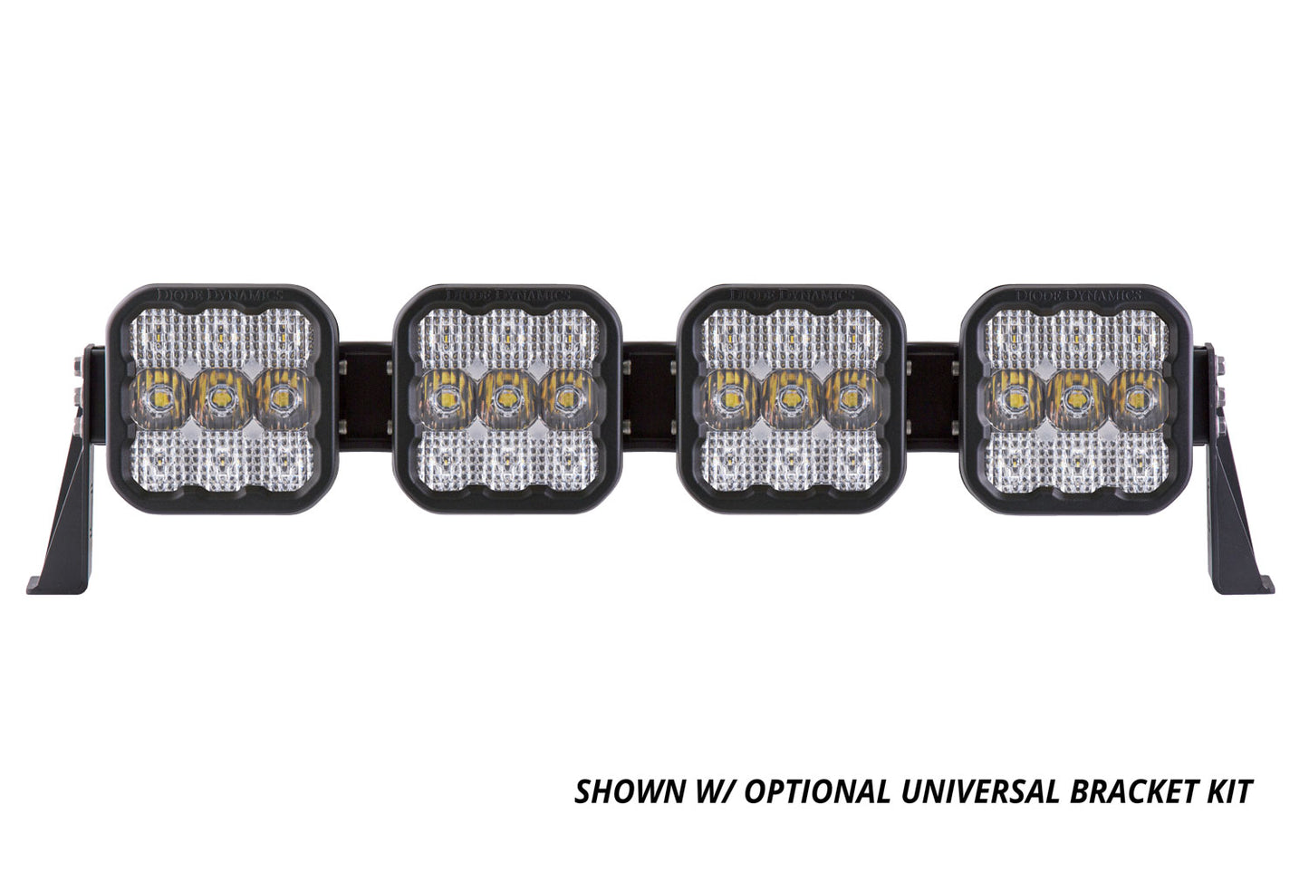 Barra de luces CrossLink universal SS5 Sport de 4 unidades con diodo de conducción amarillo dinámico