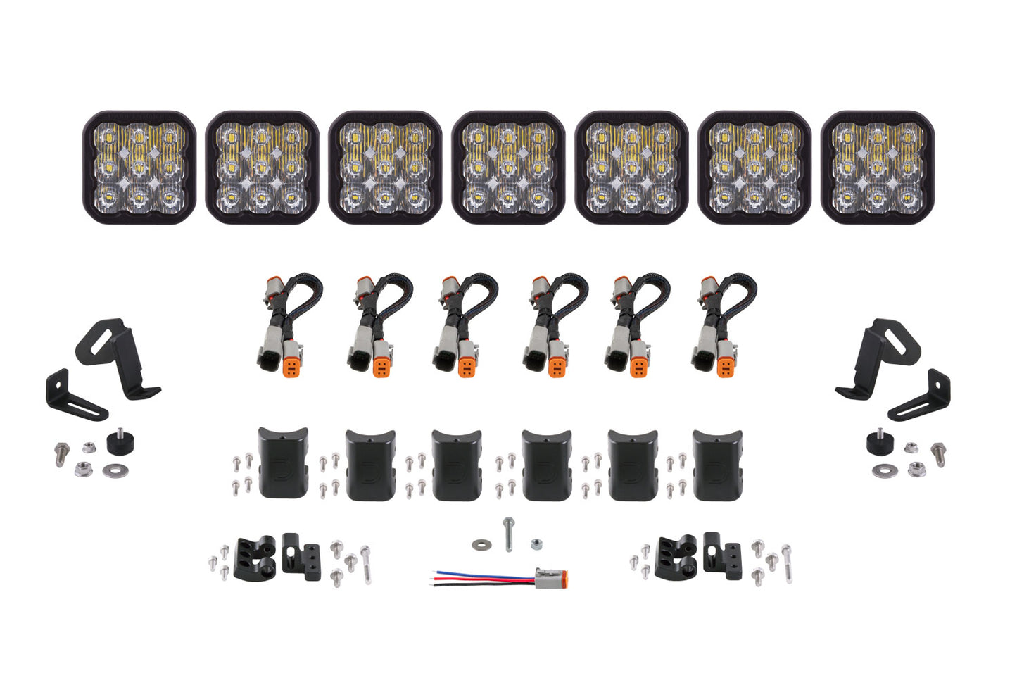 SS5 Sport Universal CrossLink 7-Pod Lichtleiste Weiß Fahrdiodendynamik