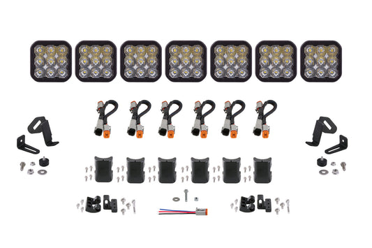 Barra de luces CrossLink de 7 posiciones y diodo de conducción blanco dinámico SS5 Sport Universal