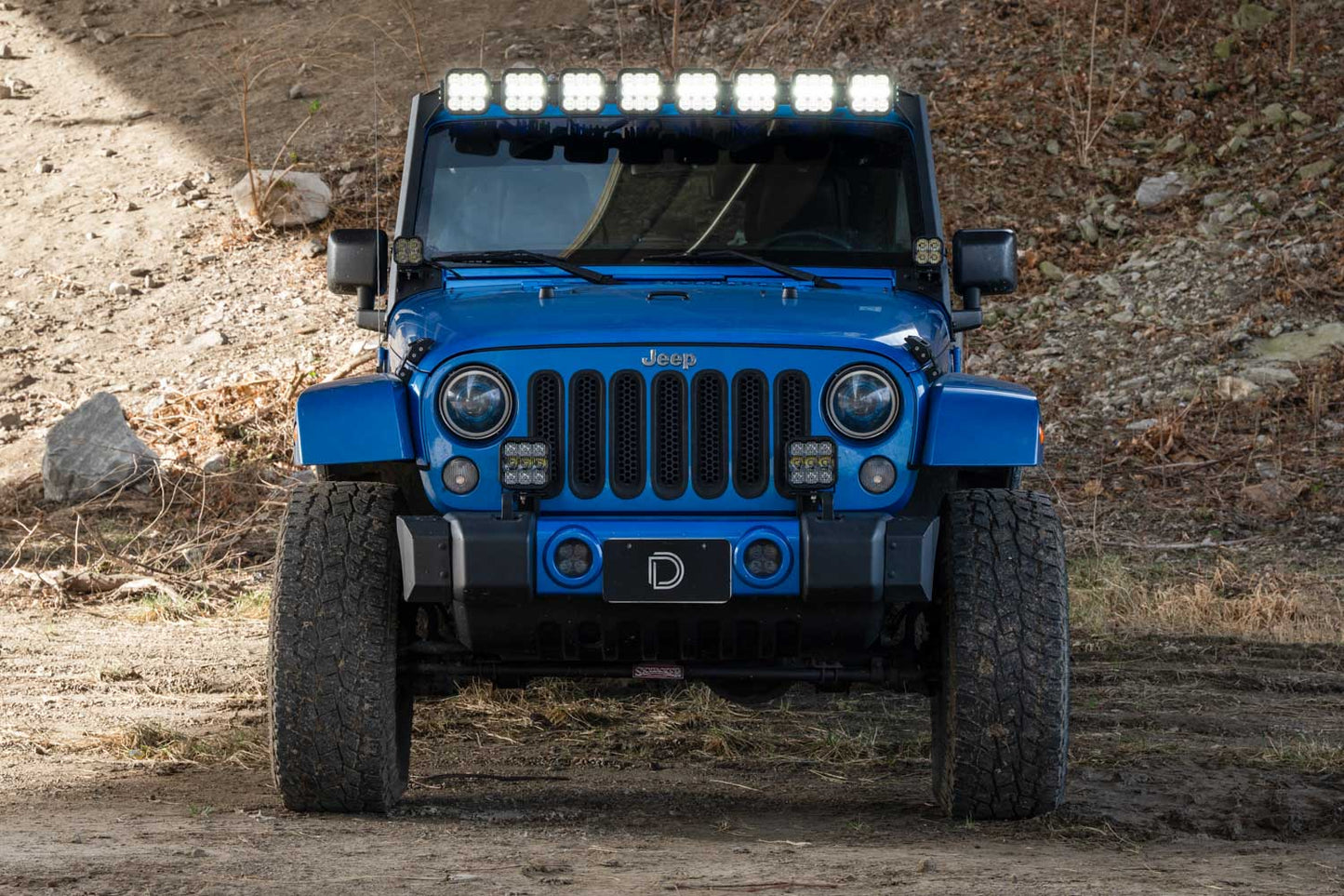 Jeep JK SS5 Sport CrossLink Windschutzscheibe Weiß Combo Lightbar Kit Diode Dynamics